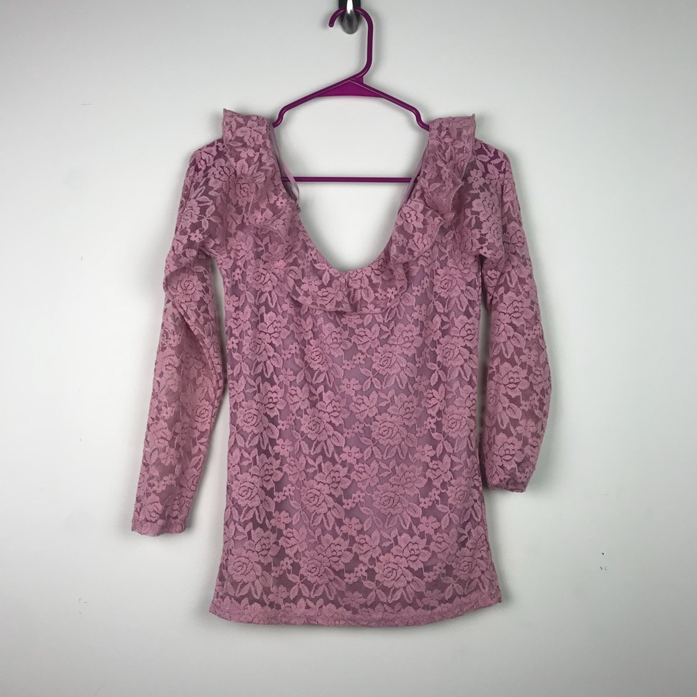 Pink off the shoulder top